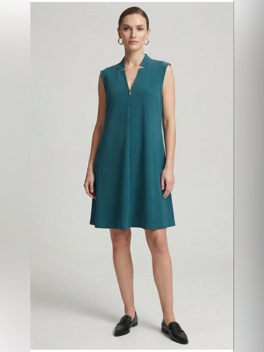 NWOT CalvinKlein Teal Sleeveless Dress Elegant & Chic SZ-22W